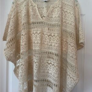 Elegant Love Carol Cream Cabi Lace Women's coverup! NWOT!
